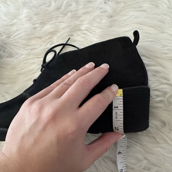 Dansko Ankle Wedge Boots Womens EU 41 Black Suede Leather Lace Up Oxford Shoes - Picture 10 of 11